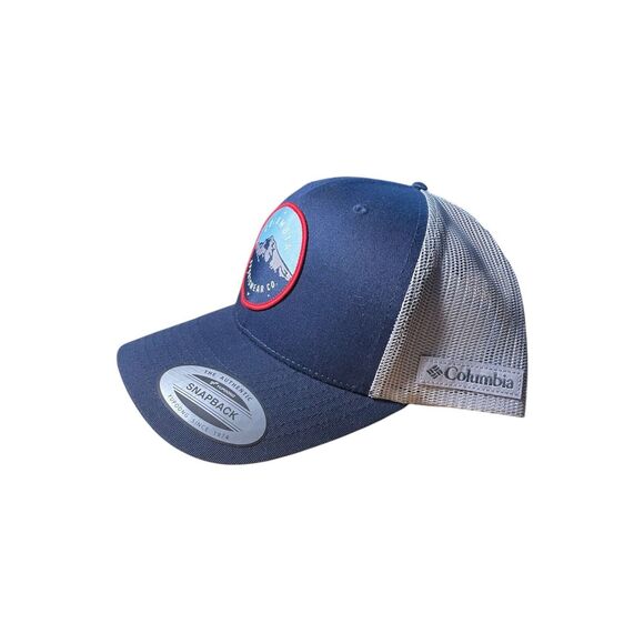 Columbia Navy Blue Mesh Snap Back Hat NWT Unisex O/S - Picture 2 of 5